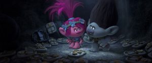 TRL_sq800_s26_f201_4k_final_RGB_FIN – Troll princess Poppy (Left; voiced by Anna Kendrick) is introduced to overly cautious paranoid survivalist Branch's (Right; voiced by Justin Timberlake) fear bunker in DreamWorks Animation's TROLLS. Photo Credit: DreamWorks Animation.