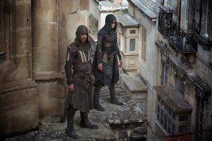 DF-01042 – Through a revolutionary technology that unlocks his genetic memories, Callum Lynch (Michael Fassbender) experiences the adventures of his ancestor, Aguilar, in 15th Century Spain with Maria (Ariane Labed). Photo Credit: Kerry Brown.